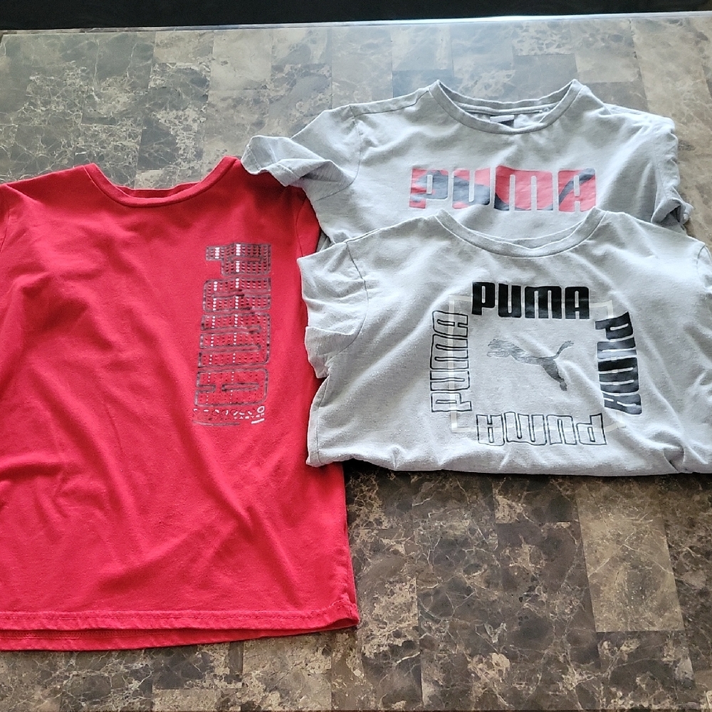 Boys Puma T-Shirts 3 For 1